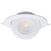 Satco 15 Watt CCT Selectable LED Direct Wire Downlight Gimbaled 6-Inch Round Remote Driver White S11860
